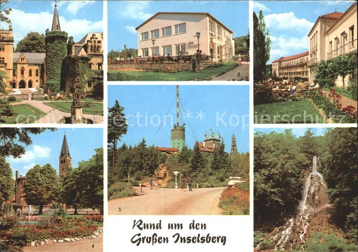 Grosser Inselsberg Friedrichroda Schloss Reinhardsbrunn Fischbach Tabarz Wasserf