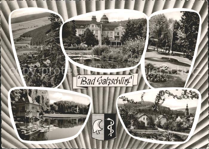 Bad Salzschlirf Schloss Teich Brunnen