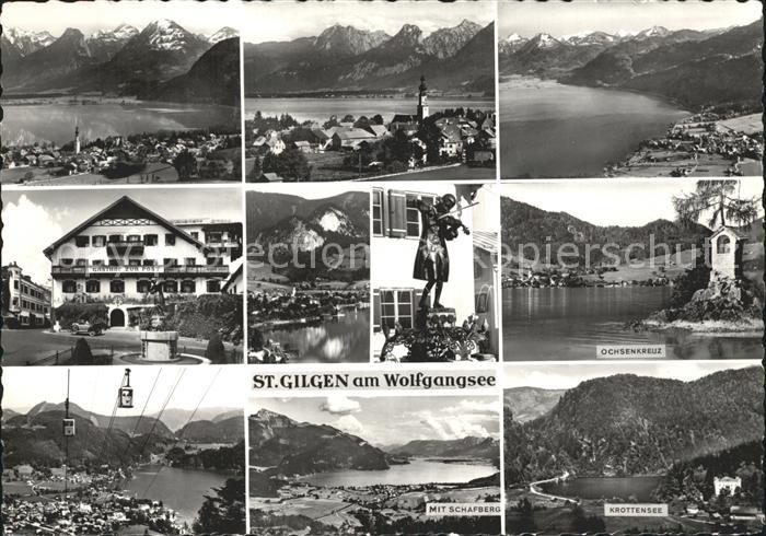 St Gilgen Salzkammergut Ochsenkreuz Krottensee Schafberg