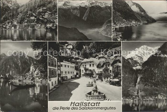 Hallstatt Austria Brunnen Alpen See