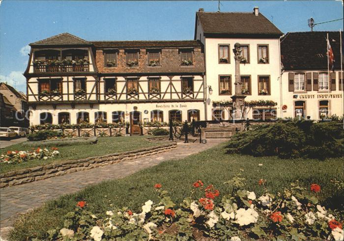Mutzig Bas Rhin Alsace Hostellerie Poste Place Fontaine