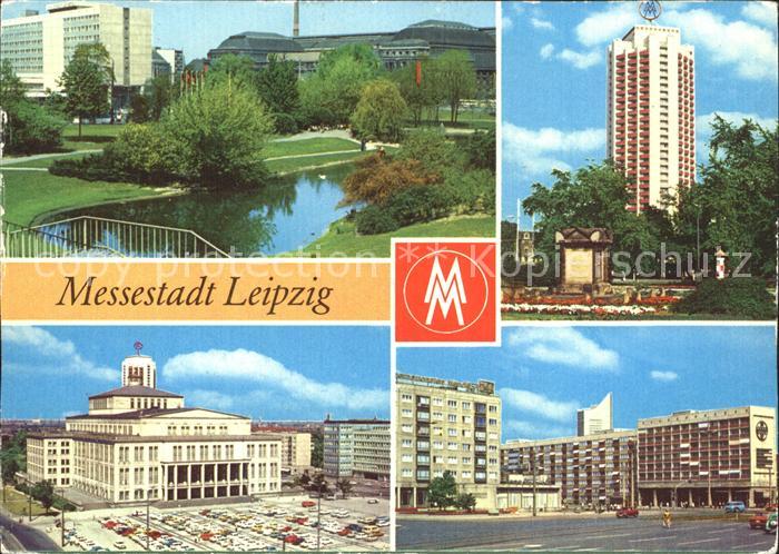 LEIPZIG Sachsen Schwanenteich Interhotel Opernhaus