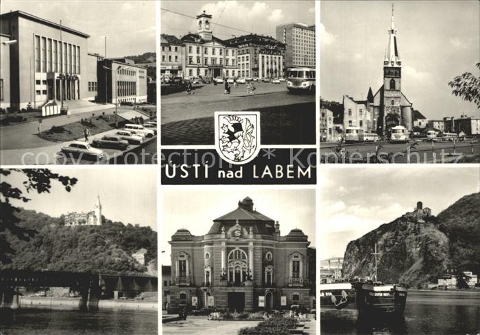 Usti nad Labem Kirche Schiff Bruecke
