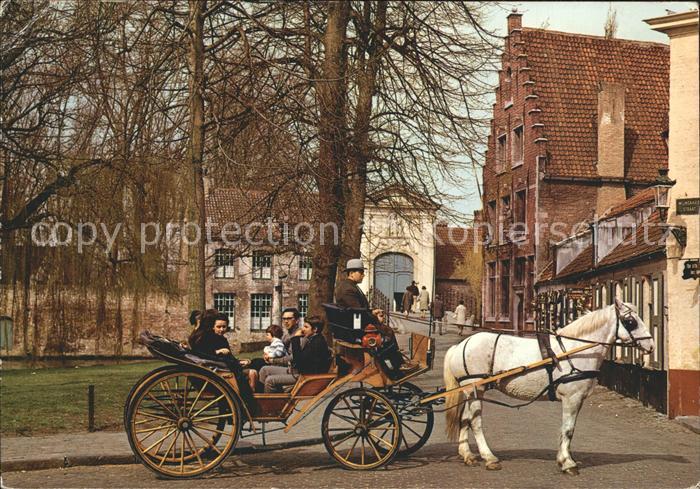 Bruges BRUGGE Belgie Pferdekutsche