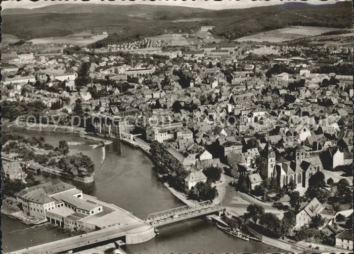 Hameln Weser Fliegeraufnahme
