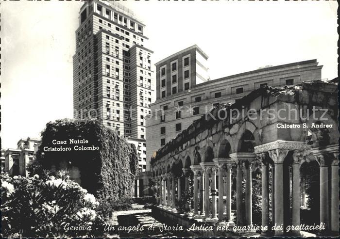 Genova Genua Liguria Casa Natale Cristoforo Colombo Chiostro S. Andrea