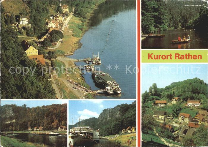 Rathen Saechsische Schweiz Damfperanlegestelle Amselsee Lokomotive