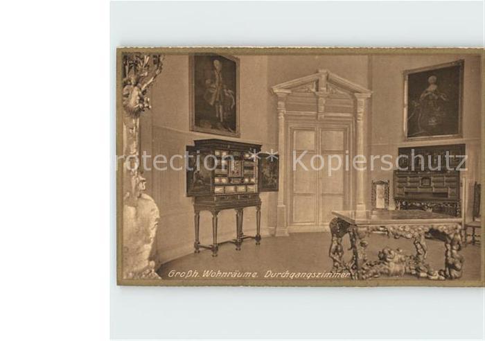 Weimar Thueringen Schloss Durchgangszimmer