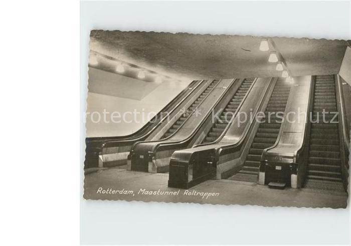Rotterdam Maastunnel Rolltreppen