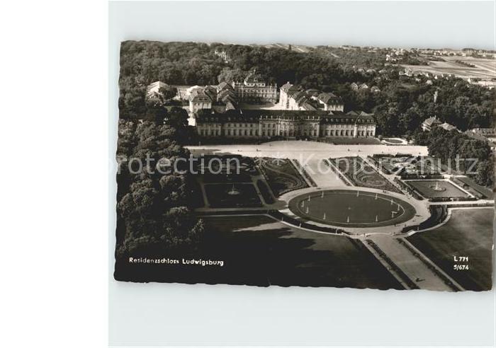 Ludwigsburg Fliegeraufnahme Residenzschloss