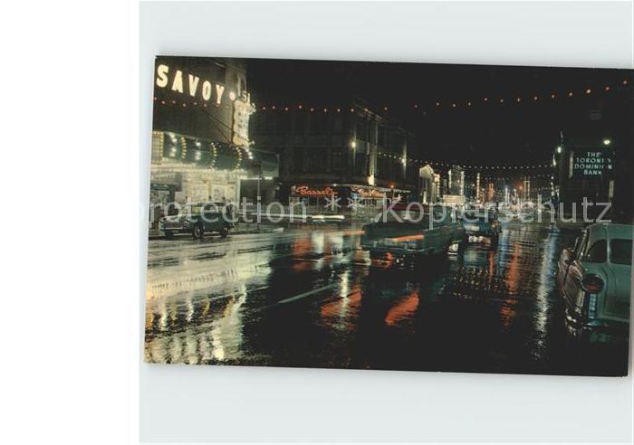 Toronto Canada Yonge Street by Night