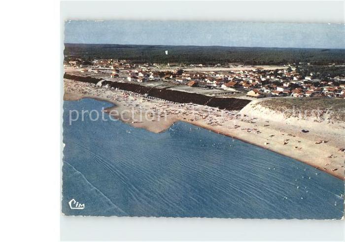 Mimizan Landes Fliegeraufnahme Strandpartie