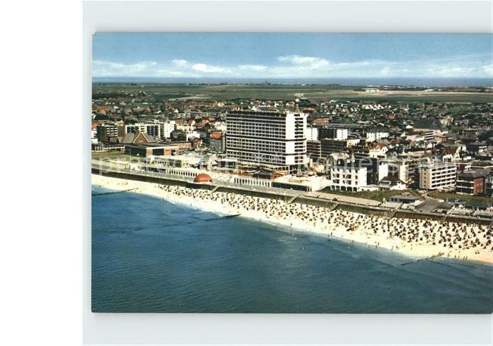 Westerland Sylt Fliegeraufnahme Strand Promenade