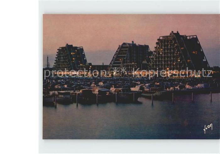 La Grande-Motte Hafenpartie am Abend