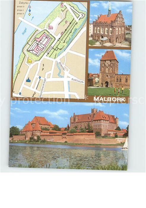 Malbork mit Lageplan
