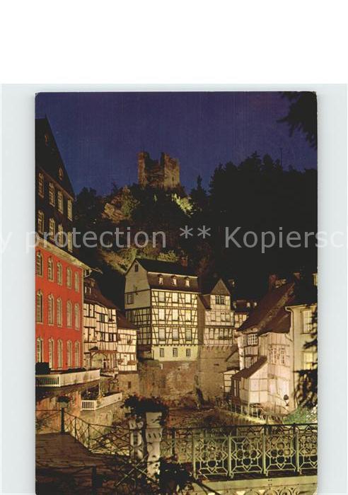 Monschau Montjoie NRW Hotes Haus und Burgruine