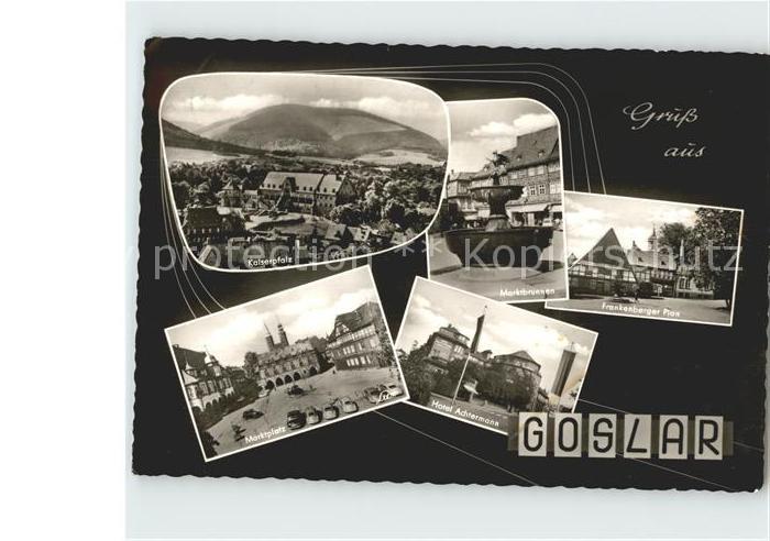 GOSLAR Harz Niedersachsen Kaiserplatz Marktplatz