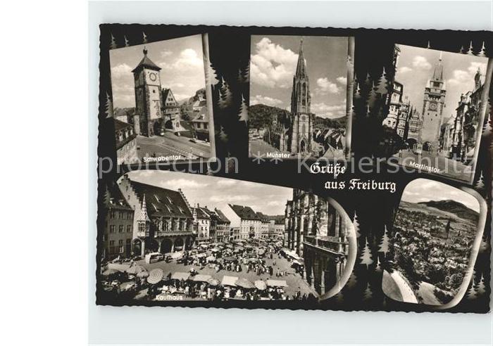 Freiburg Breisgau Muenster Schwabentor Martinstor Kaufhaus