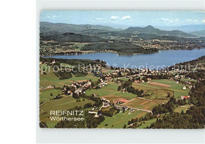 Reifnitz Woerthersee Fliegeraufnahme mit Woerthersee