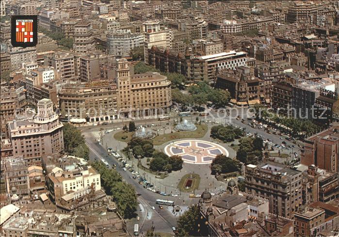 Barcelona Cataluna Catalonia square Fliegeraufnahme