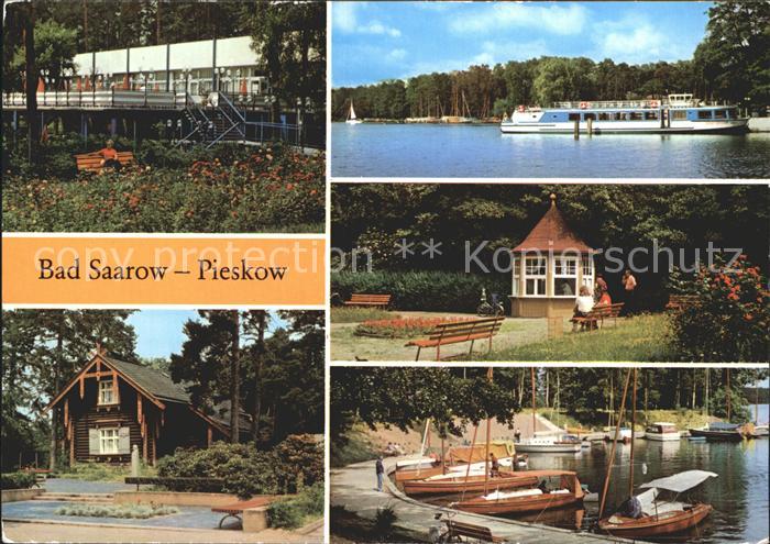 Bad Saarow-Pieskow Strandgaststaette Dampferanlegestelle Schwanenwiese