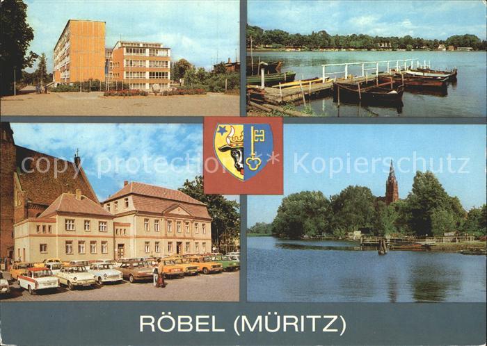 Roebel Mueritz Sorge Oberschule Promenade Rathaus Hafen