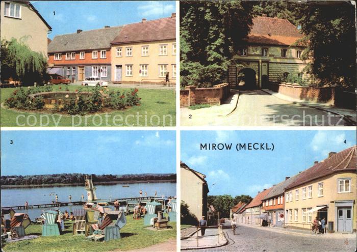 Mirow Johannes Becher Platz Torhaus Freibad Ernst Taehlmann Strasse