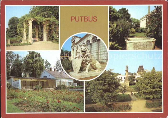 Putbus Ruegen Pergola im Park Mamorbadewanne  Rosengarten mit RosenCafe