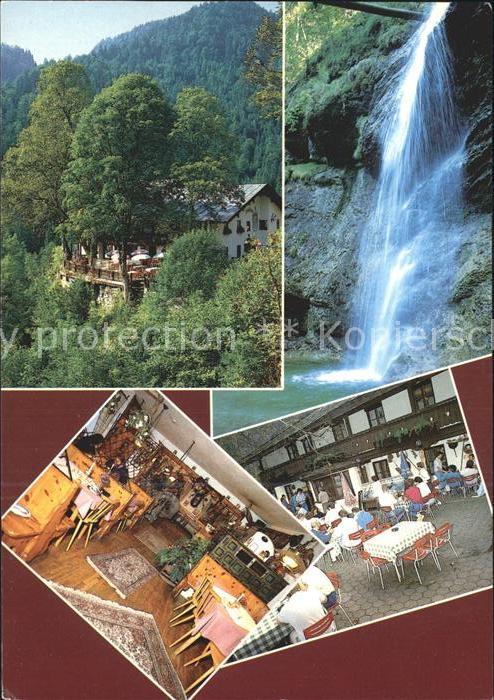 Weissbach Alpenstrasse Gasthaus Wasserfall