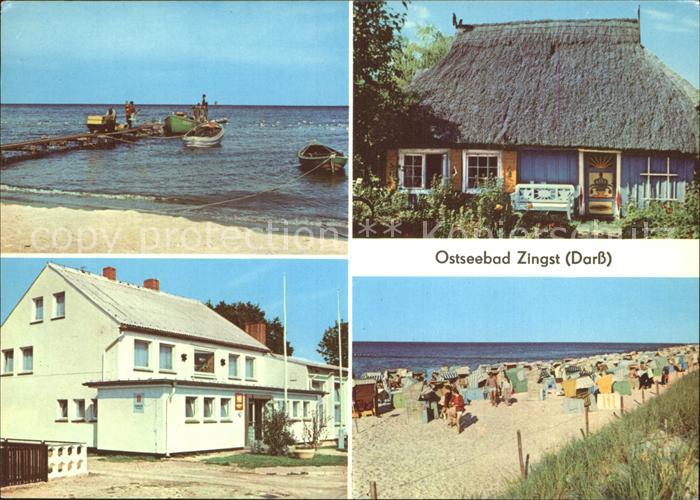 Zingst Ostseebad Fischerstrand Rohrdachkaten FDGB Erholungsheim- Stranddistel