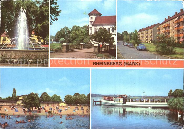 Rheinsberg Schloss Freibad Anlegestelle der Weissen Flotte
