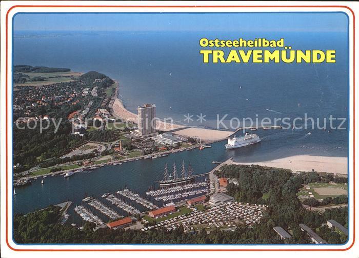 Travemuende Ostseebad Fliegeraufnahme