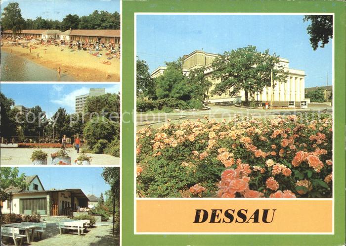 Dessau-Rosslau Strandbad Adria HO-Gaststaette Jaegerklause Landestheater