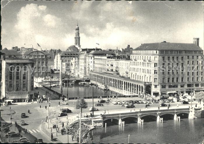 HAMBURG  CITY Reesendammbruecke Alsterarkaden