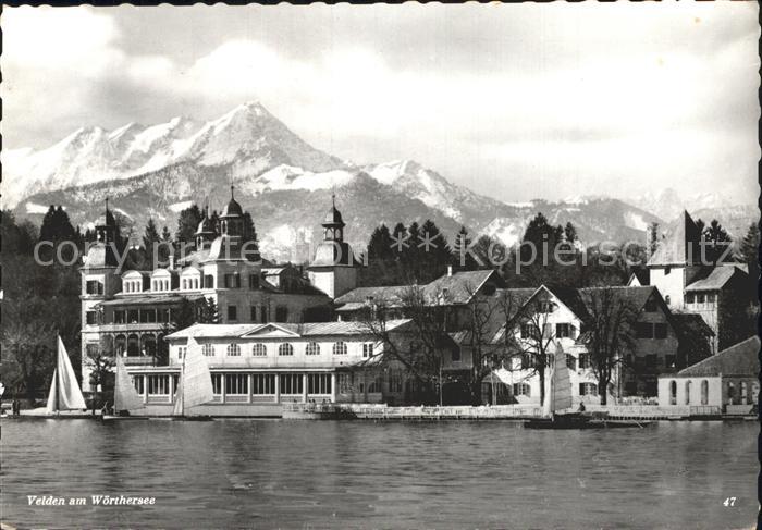 Velden Woerthersee Segelboot Anlegestelle