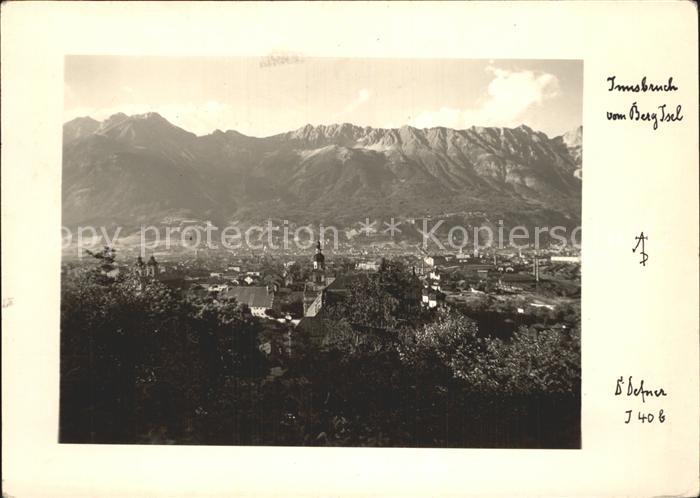 Innsbruck Blick vom Berg Isel