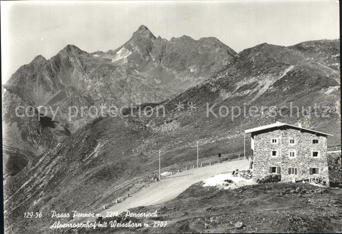 Passo Pennes Alpenrosenhfo Weisshorn