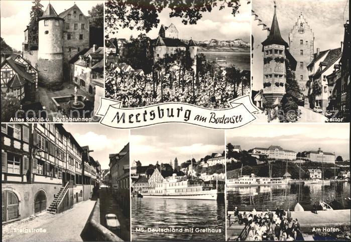 Meersburg Bodensee Altes Schloss Baerenbrunnen Obertor