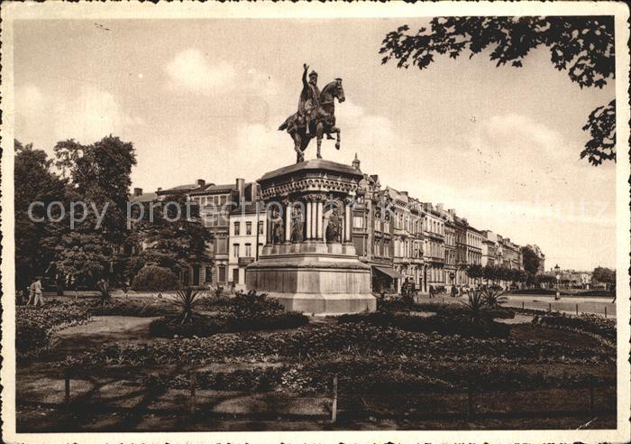Liege Luettich Boulevard Piercot monument Charlemagne