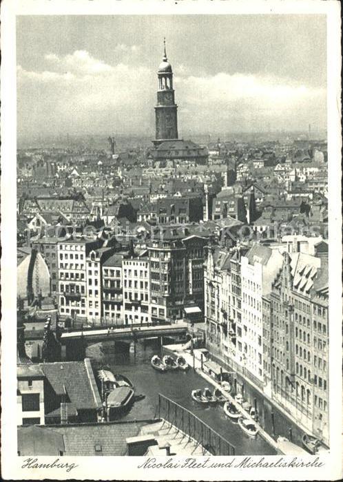 HAMBURG  CITY Nicolai-Fleet Michaeliskirche