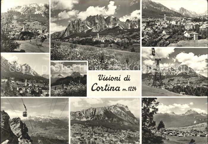 Cortina d Ampezzo Luftseilbahn Teilansichten