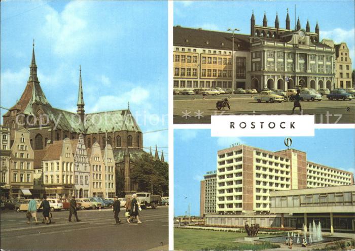 ROSTOCK  CITY Ernst-Thaelmann-Platz Rathaus Interhotel Warnow