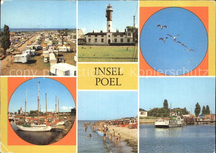 Insel Poel Zeltplatz Leuchtturm Hafen