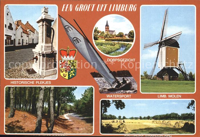 Limburg Valkenburg Historische Plekjes Limb. Molen Watersport