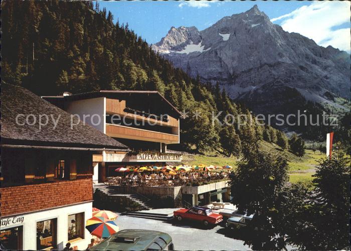 Hinterriss Tirol Alpengasthof Cafe Eng Grosse Ahornboden Spritzkar