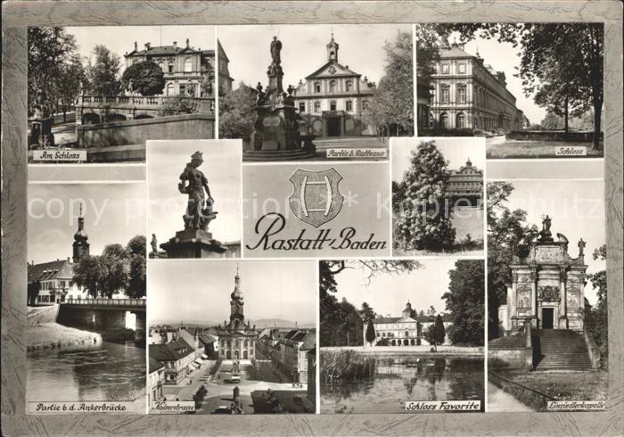 Rastatt Schloss Rathaus Ankerbruecke