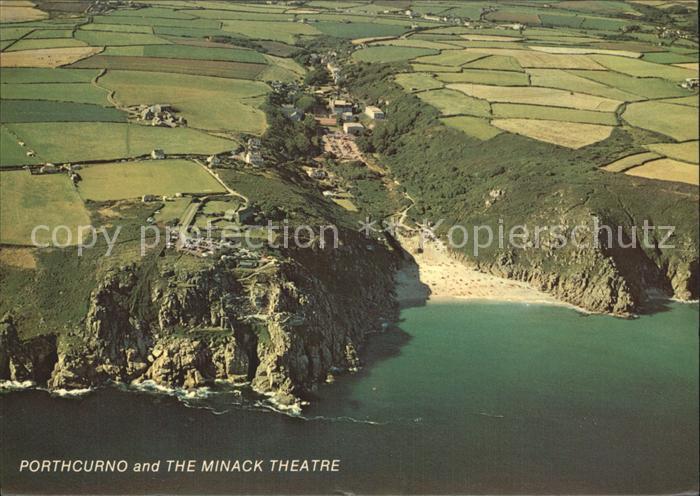 Porthcurno Minack Theatre Fliegeraufnahme
