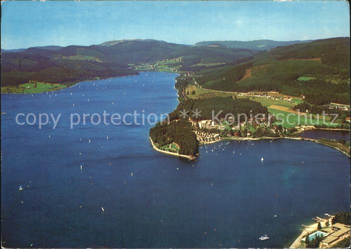 Schluchsee Fliegeraufnahme Wasserkraftwerk