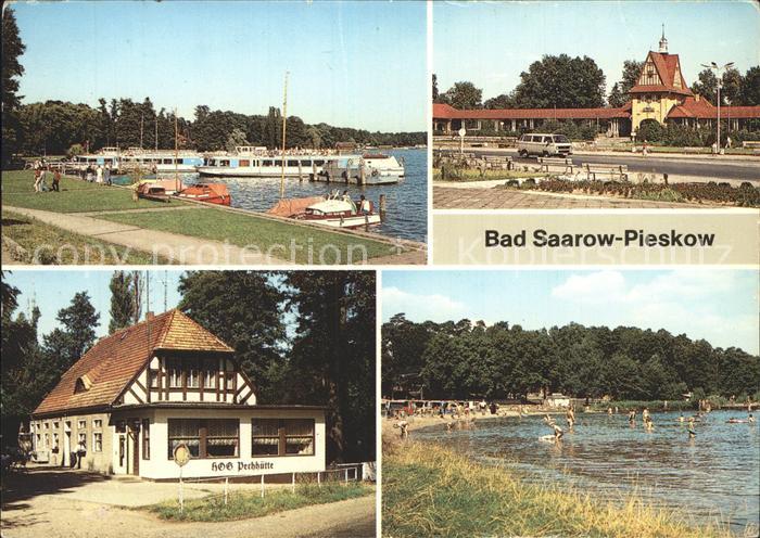 Bad Saarow-Pieskow Anlegestelle Weissen Flotte Schwanenwiese Bahnhof