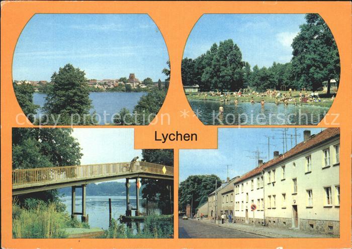 Lychen Stadtsee Strandbad Grossen Lychensee Fussgaengerzone